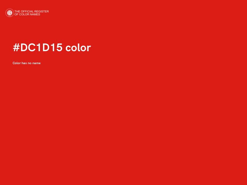 #DC1D15 color image