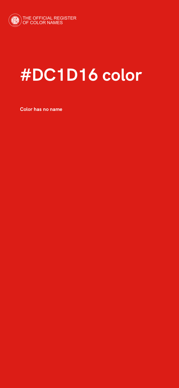 #DC1D16 color image