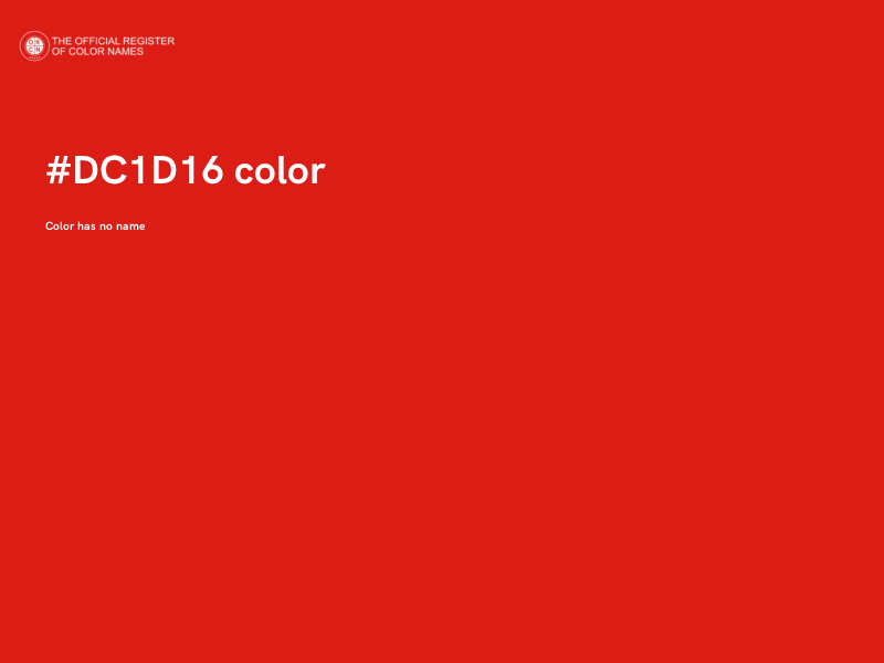 #DC1D16 color image
