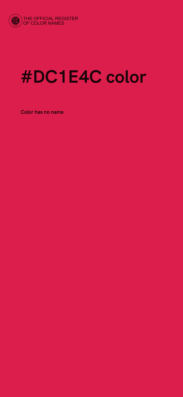 #DC1E4C color image