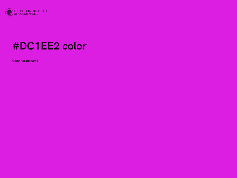 #DC1EE2 color image