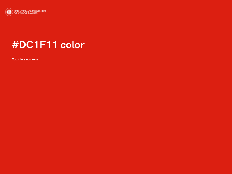 #DC1F11 color image