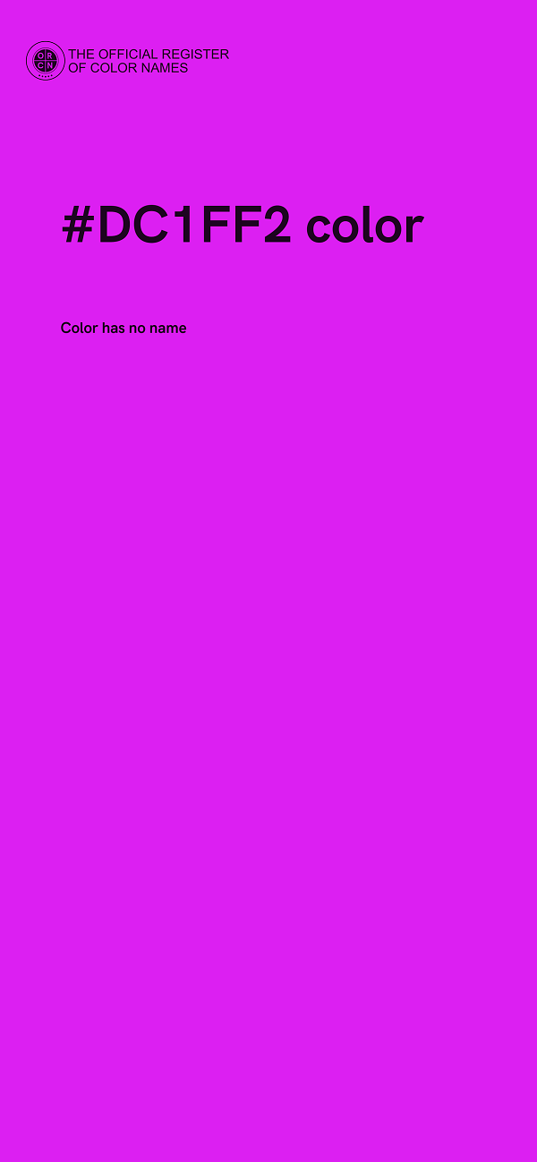 #DC1FF2 color image