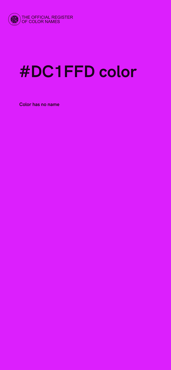 #DC1FFD color image
