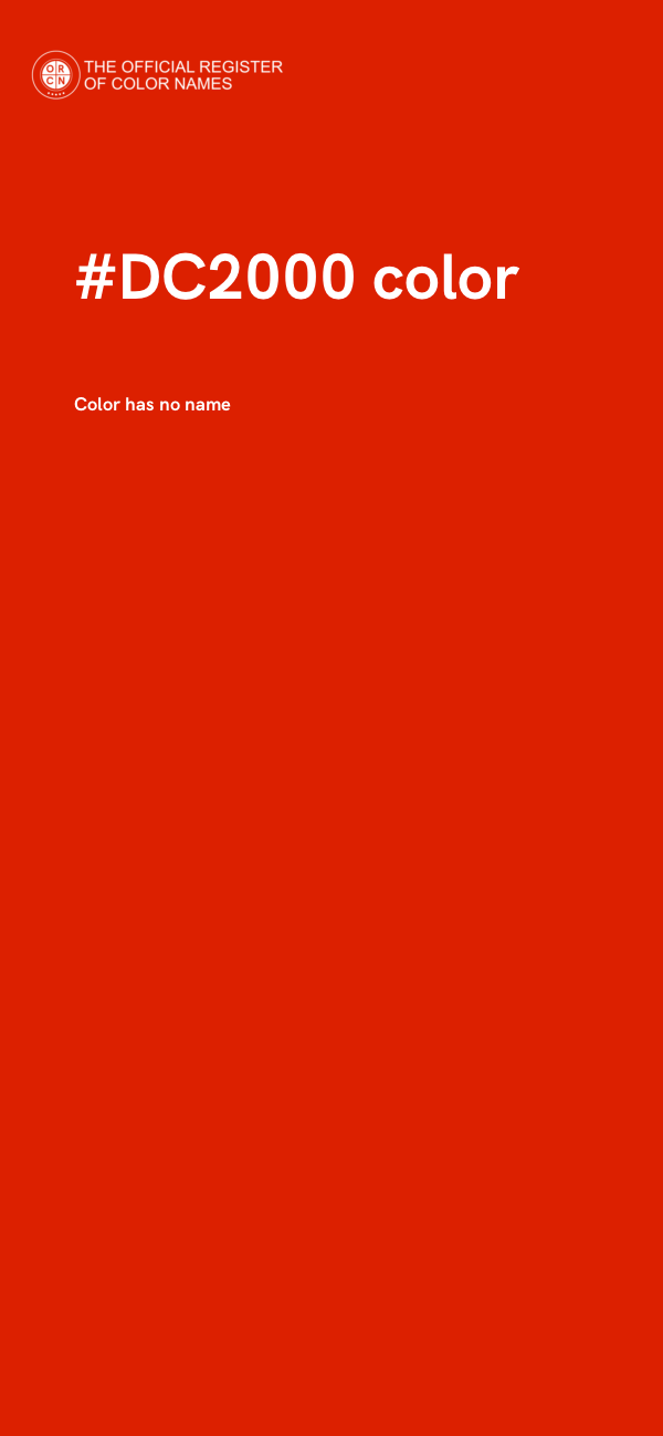 #DC2000 color image