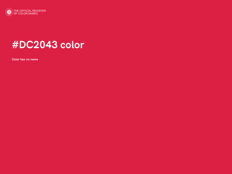 #DC2043 color image