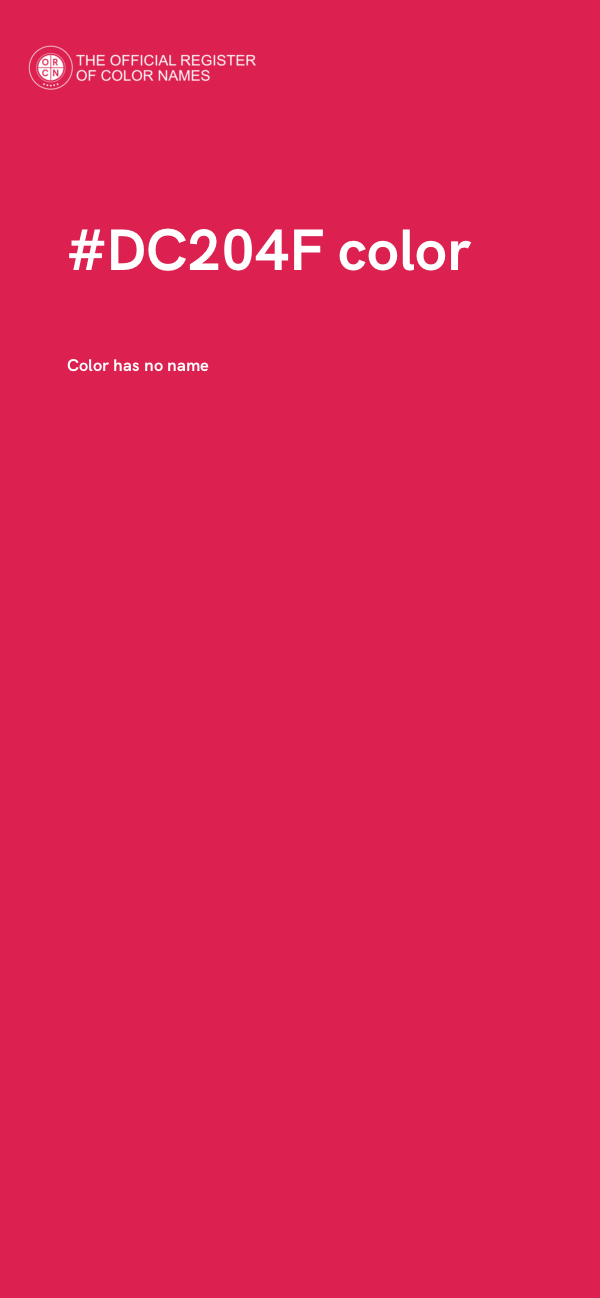 #DC204F color image