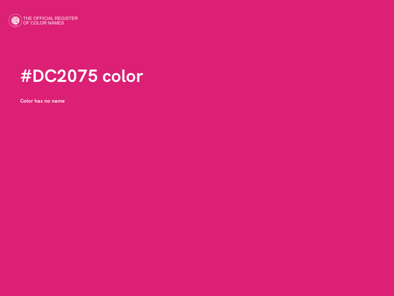 #DC2075 color image