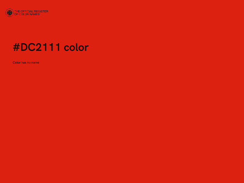 #DC2111 color image