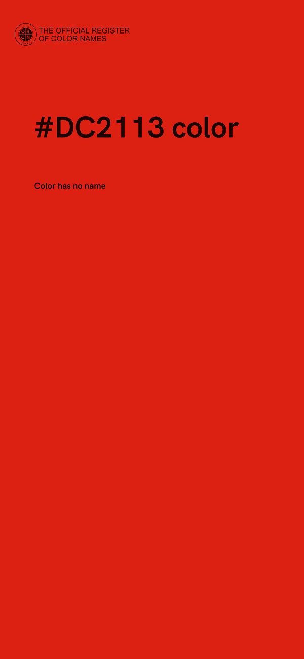 #DC2113 color image