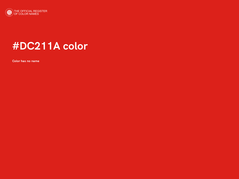 #DC211A color image