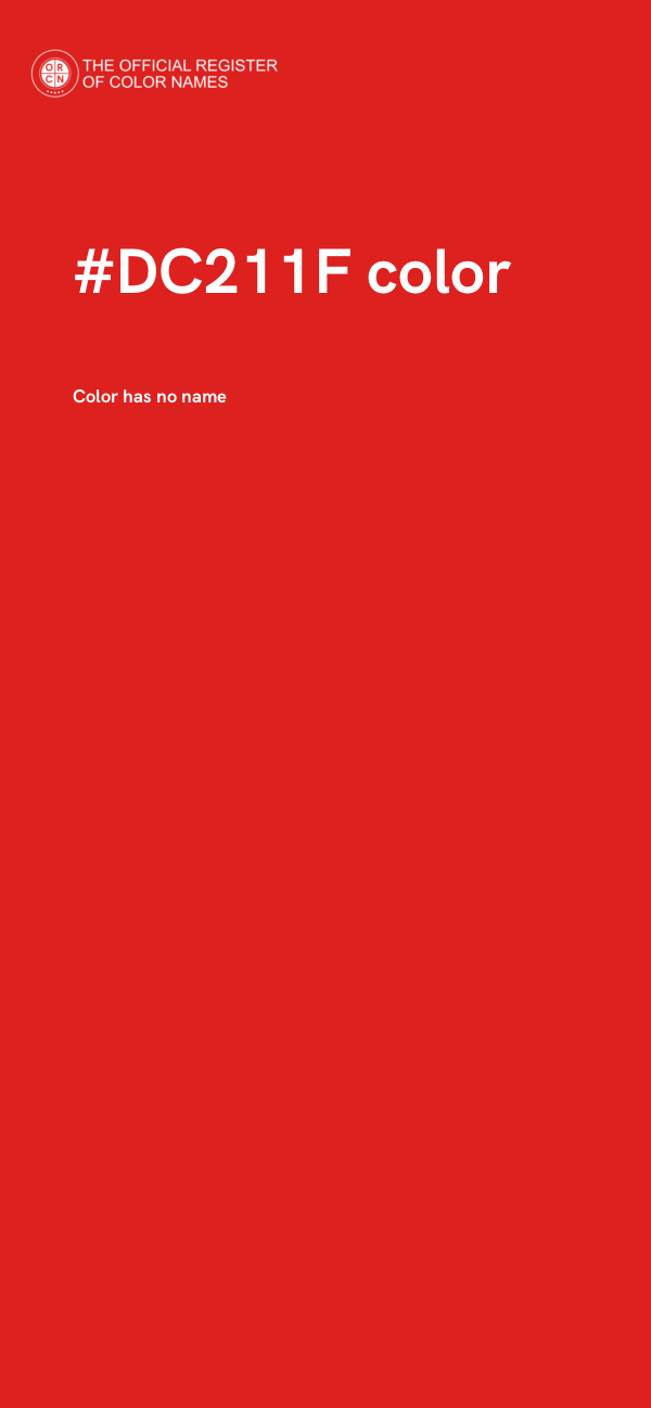 #DC211F color image