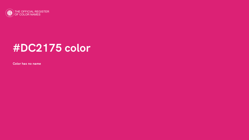 #DC2175 color image