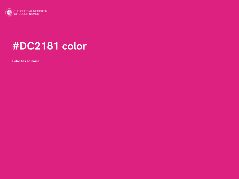 #DC2181 color image
