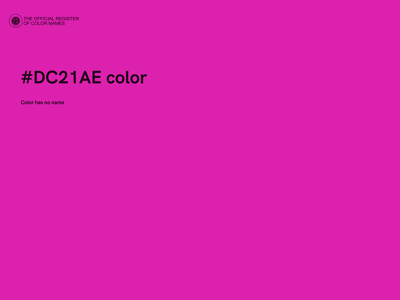 #DC21AE color image