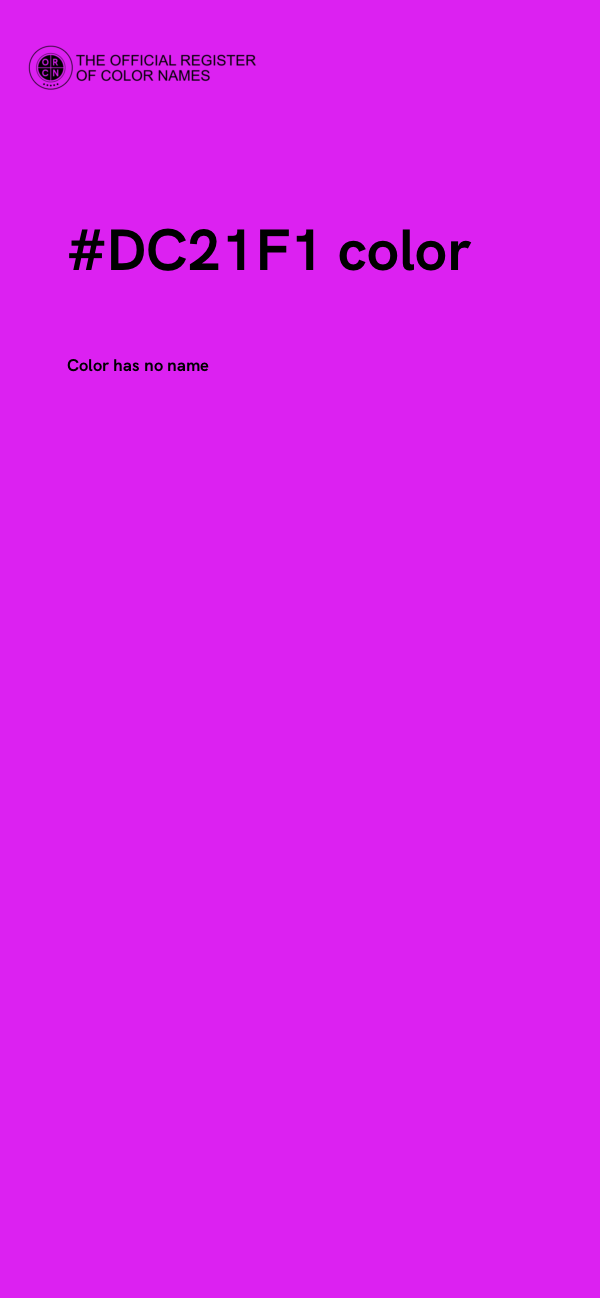 #DC21F1 color image