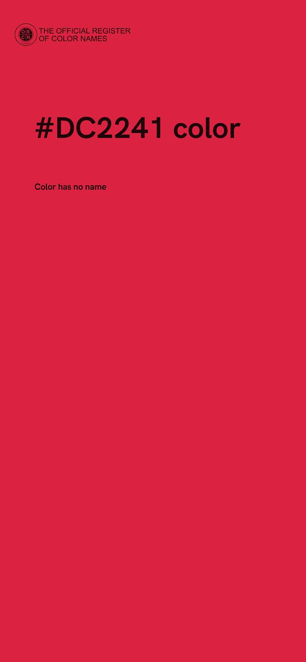 #DC2241 color image