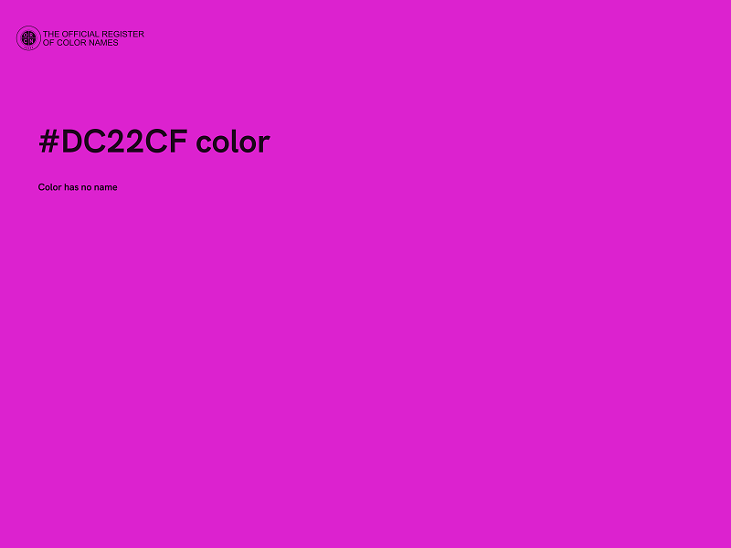 #DC22CF color image