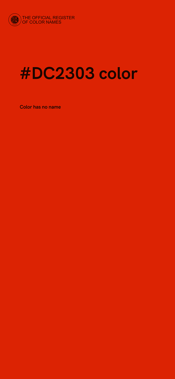 #DC2303 color image