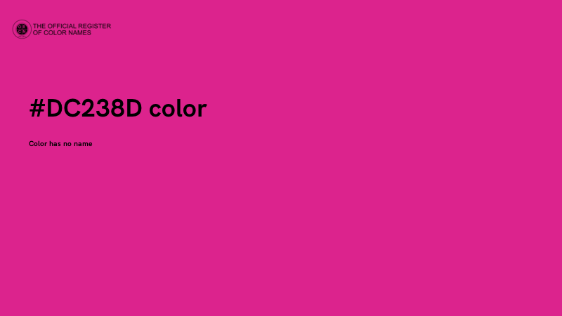 #DC238D color image