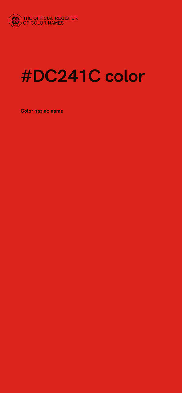 #DC241C color image