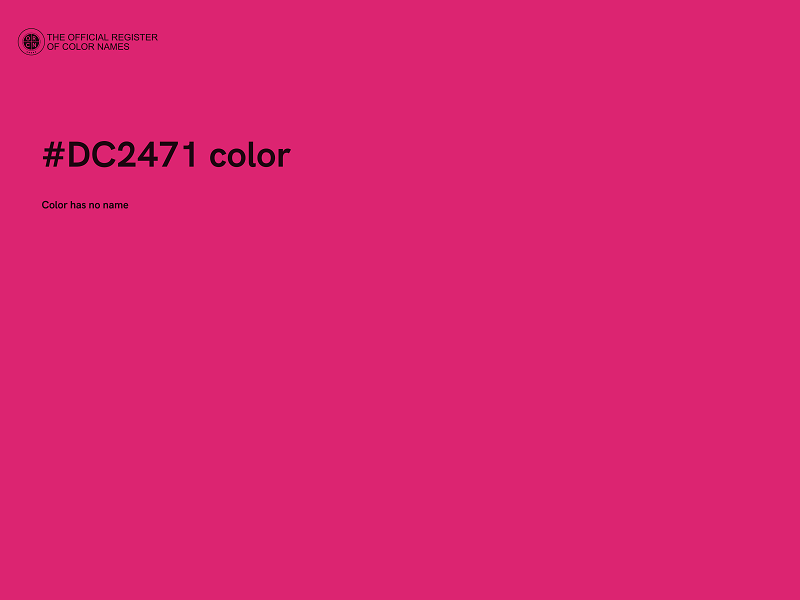 #DC2471 color image