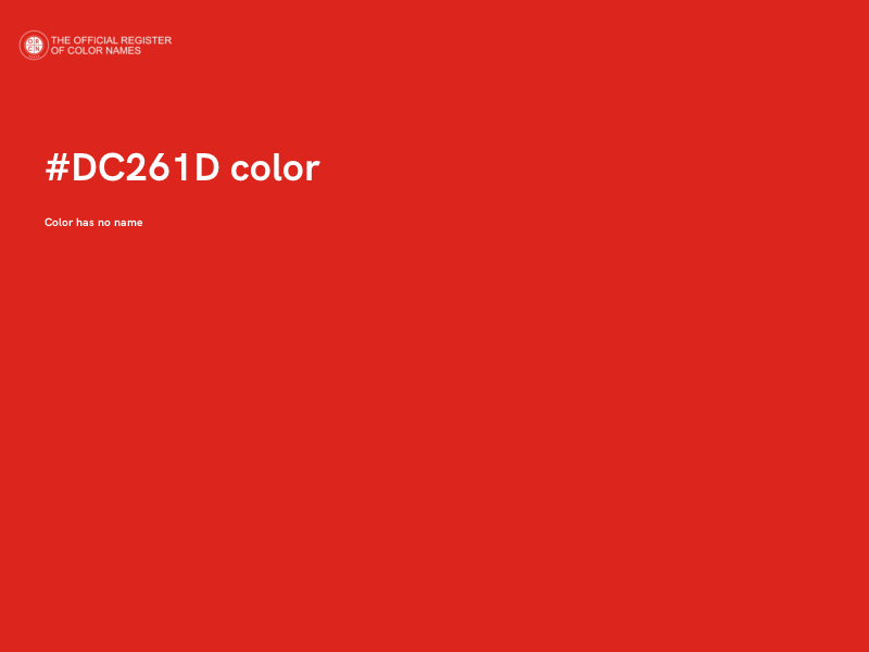 #DC261D color image