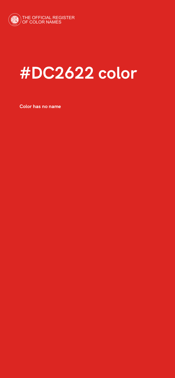 #DC2622 color image