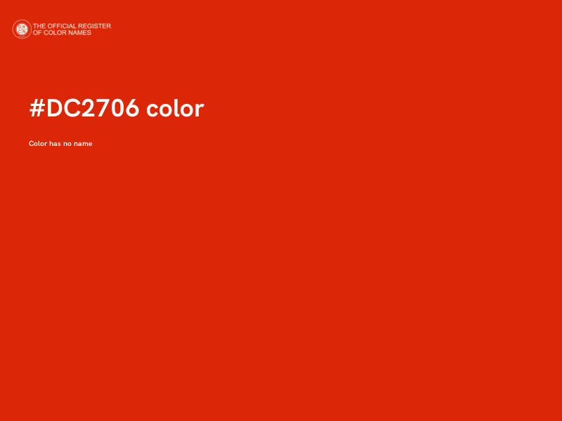 #DC2706 color image
