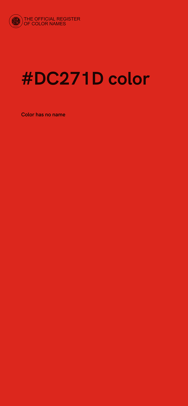 #DC271D color image