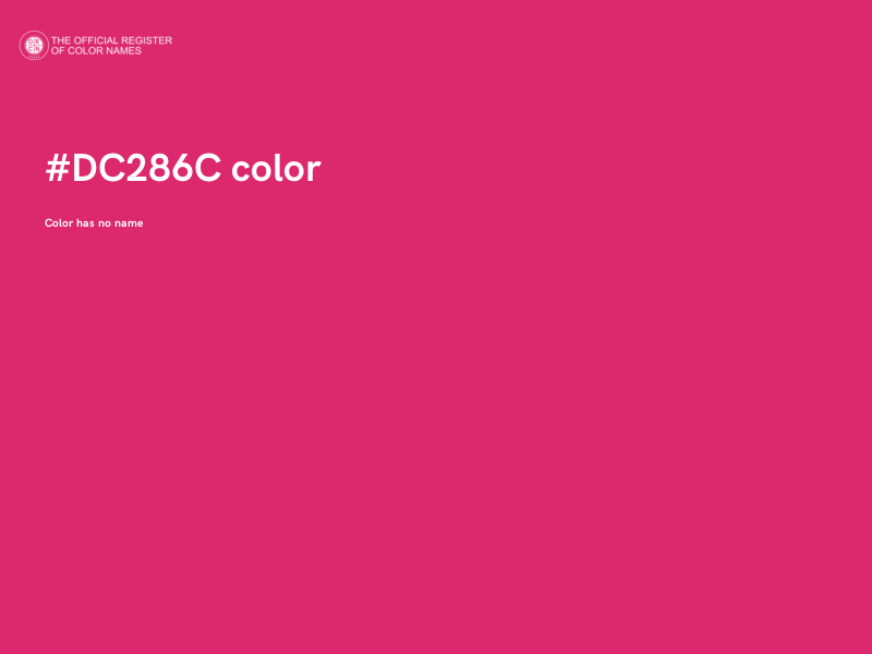#DC286C color image