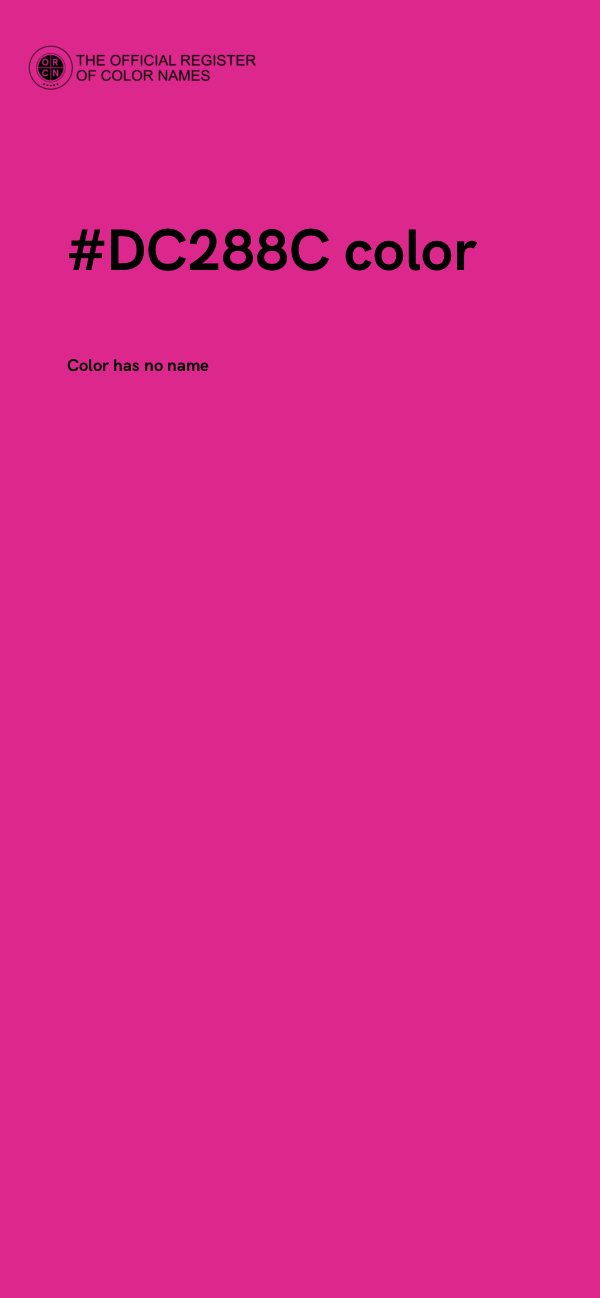 #DC288C color image