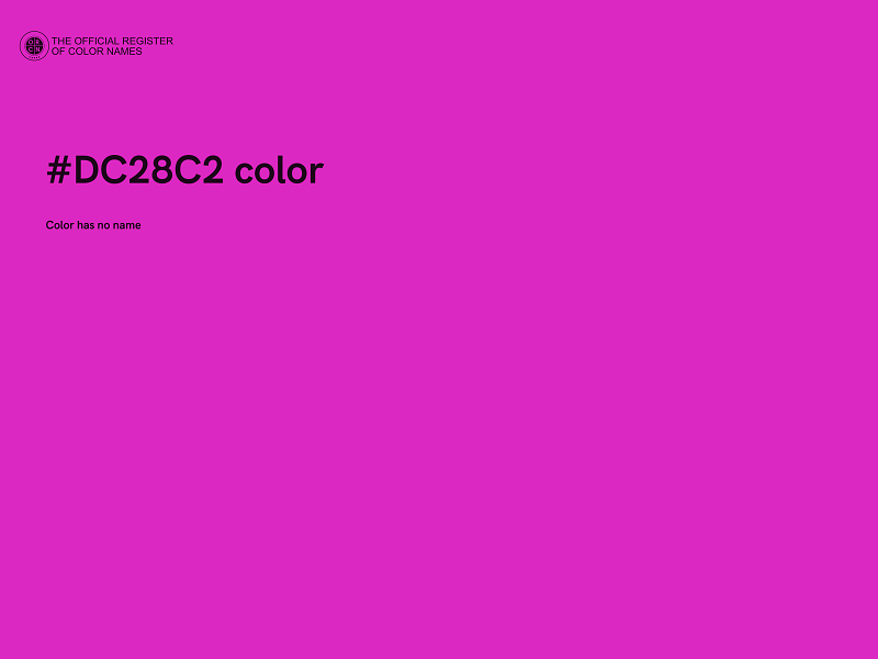 #DC28C2 color image
