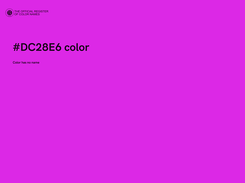 #DC28E6 color image