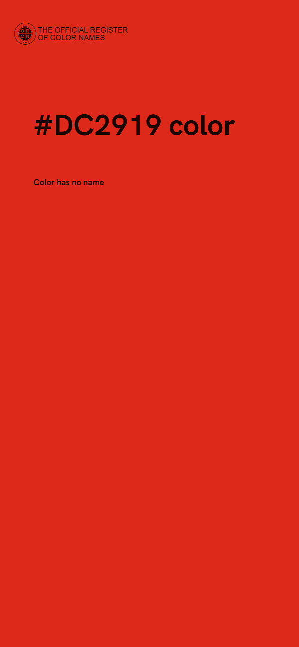 #DC2919 color image