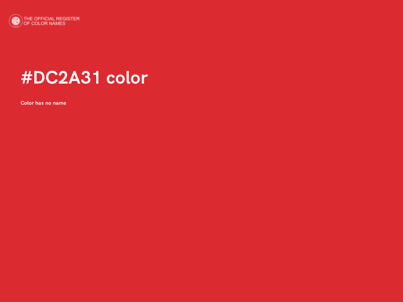 #DC2A31 color image