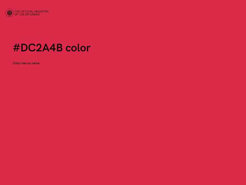 #DC2A4B color image