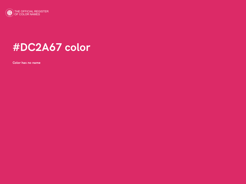 #DC2A67 color image