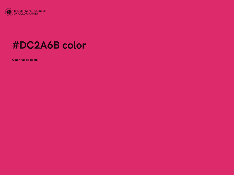 #DC2A6B color image