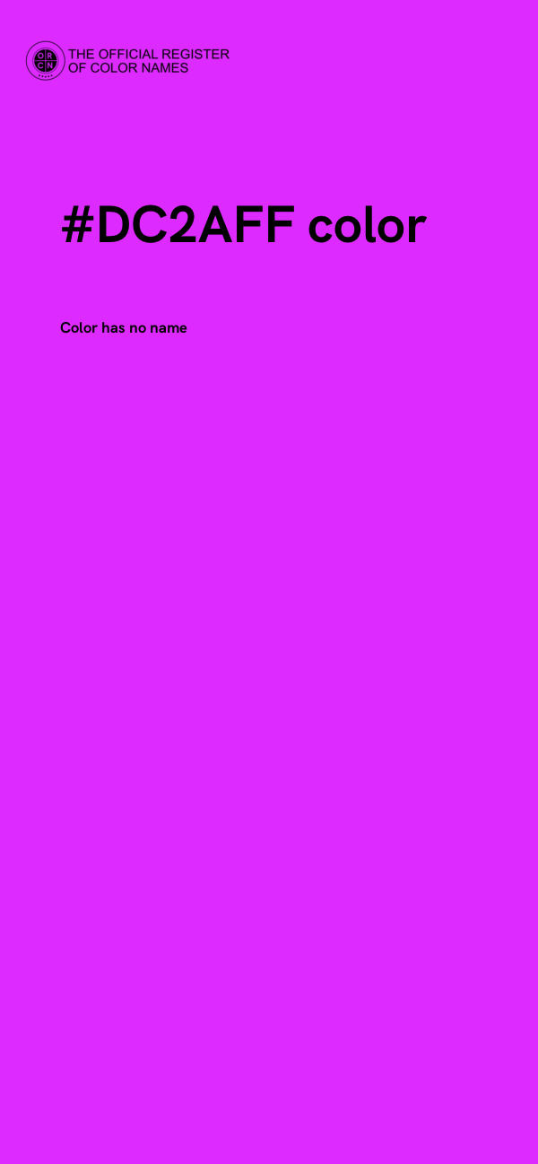 #DC2AFF color image