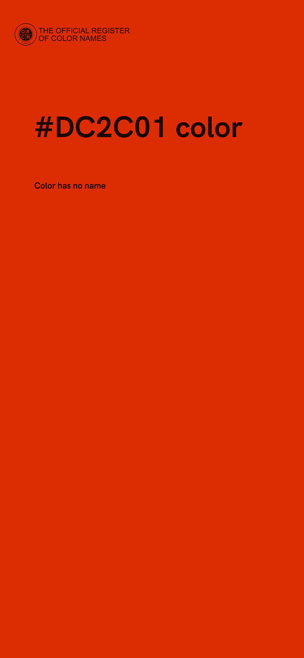 #DC2C01 color image