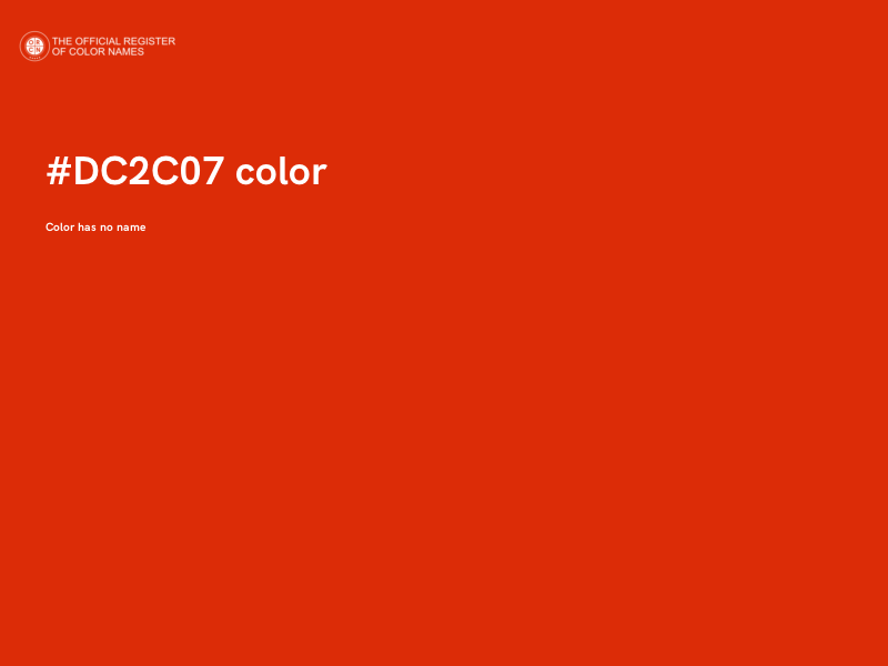 #DC2C07 color image