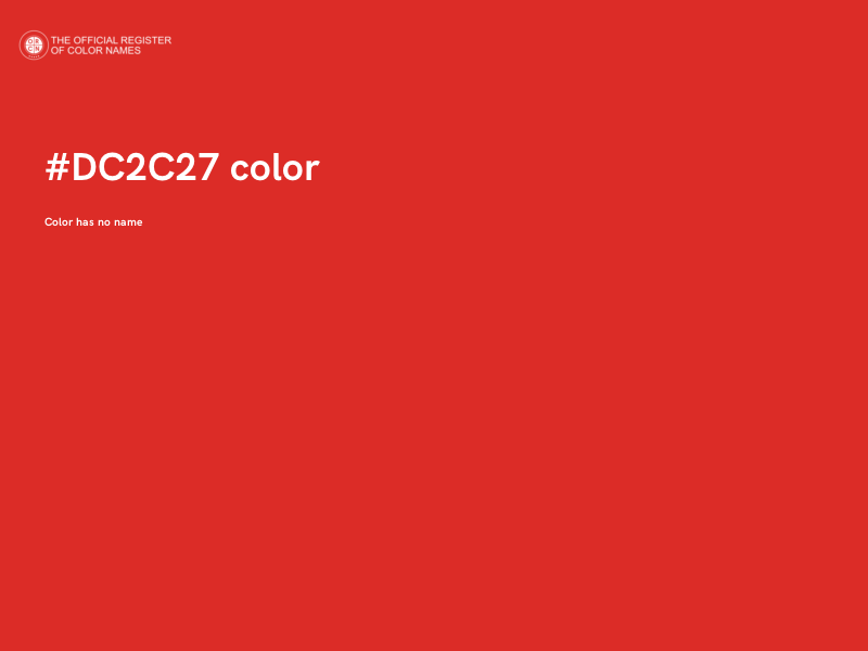#DC2C27 color image