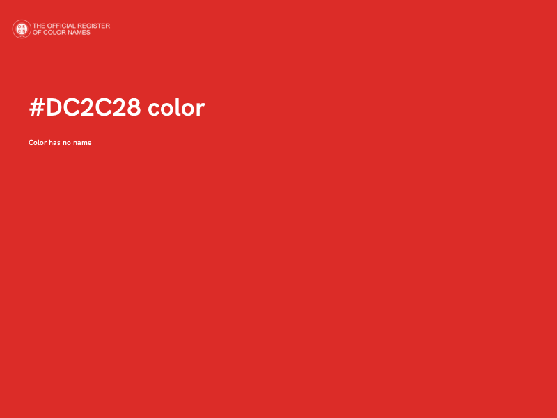 #DC2C28 color image