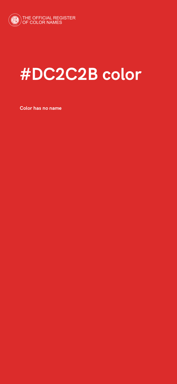 #DC2C2B color image
