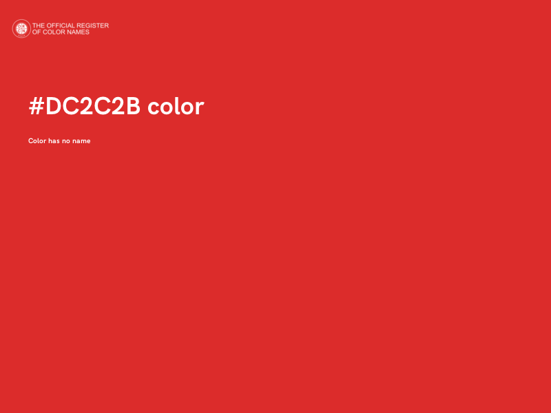 #DC2C2B color image