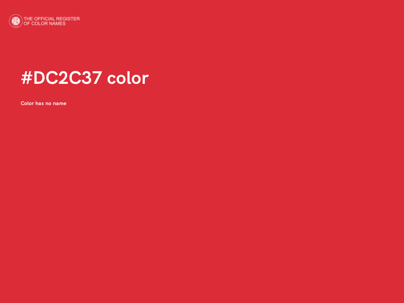 #DC2C37 color image