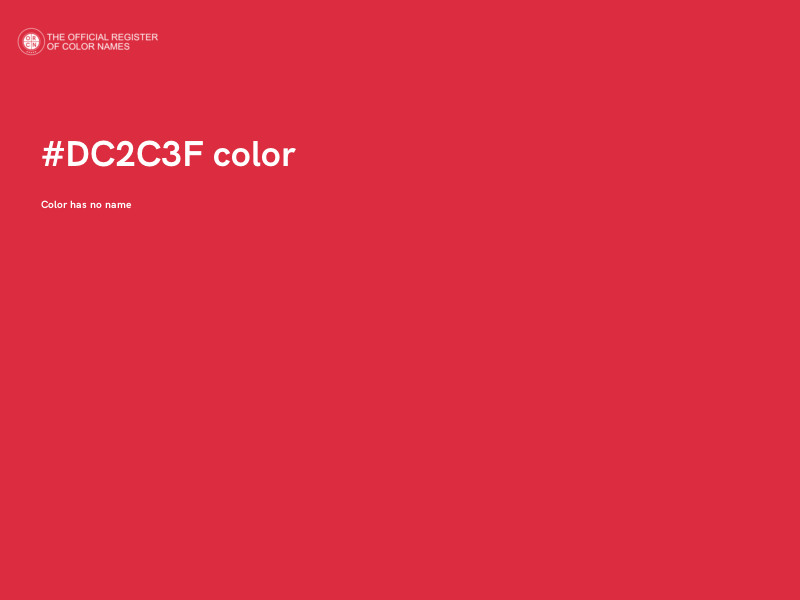 #DC2C3F color image