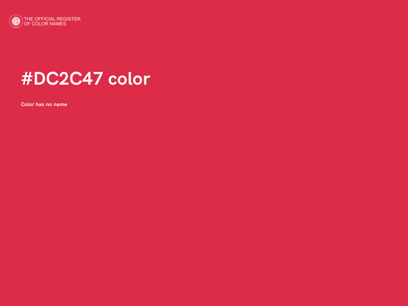 #DC2C47 color image