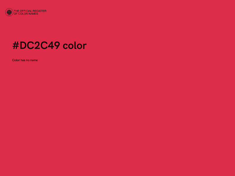 #DC2C49 color image